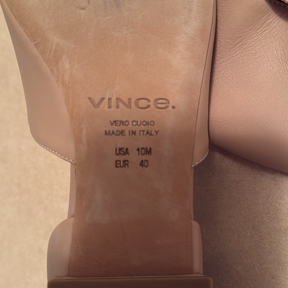 BRAND NEW Vince Darlington Nude Leather Pointed Toe Flats - Picture 7 of 7